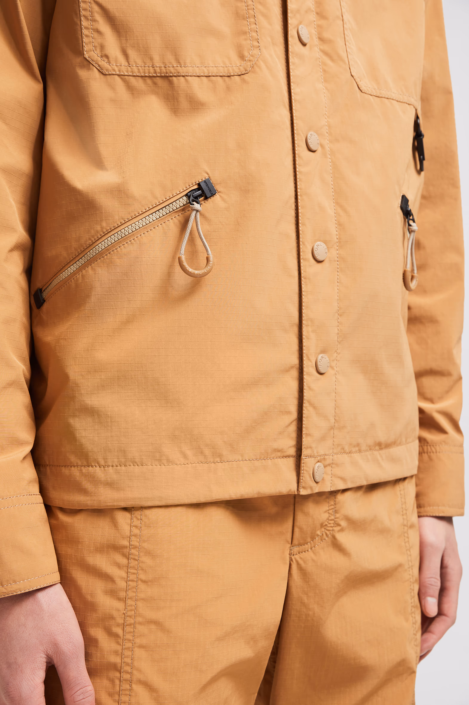 Zennor Shirt Jacket Men Ochre Orange Moncler 6